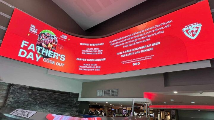 Southport Sharks - Curved LED Screen