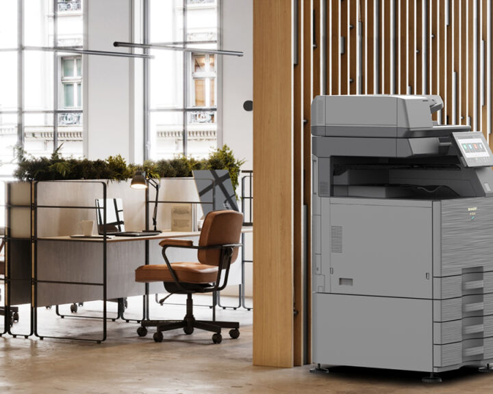 Multifunction office printer with scanner and copier