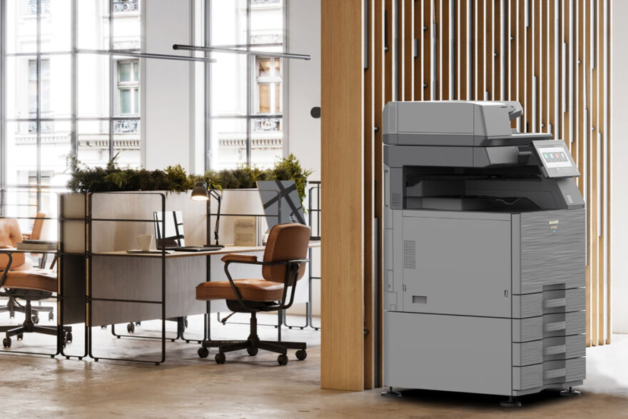 Multifunction office printer with scanner and copier